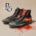 HIGH TOP "RED PAINT" SHOES (ALL SIZES)